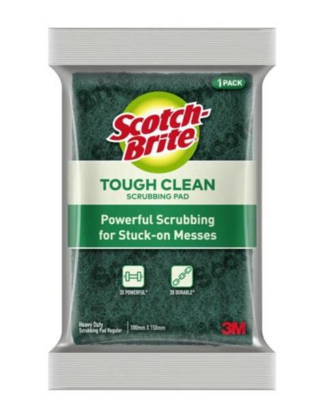 Scotch Brite® Tough Clean Scrub Pad Regular 100 Mm X 150 Mm 3m