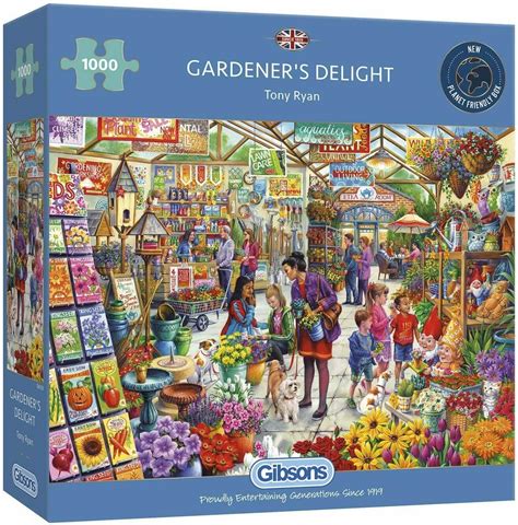 Gibsons Jigsaw Puzzle Piece Gardener S Delight Treasured Gifts