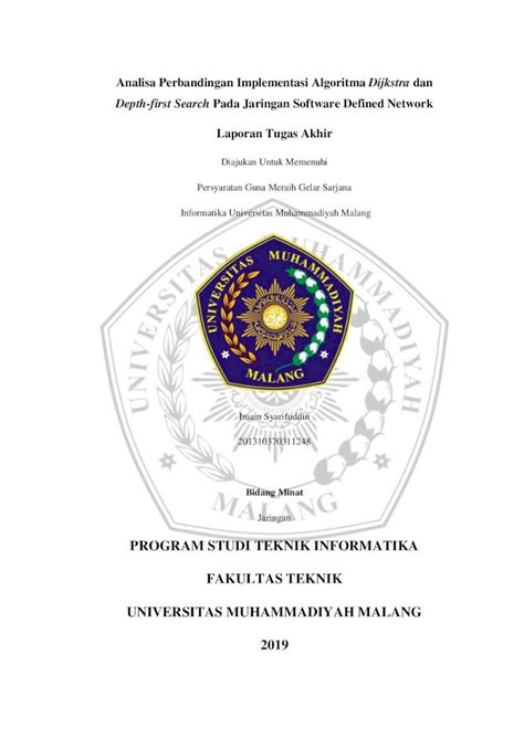 Pdf Program Studi Teknik Informatika Fakultas Teknik Eprints Umm