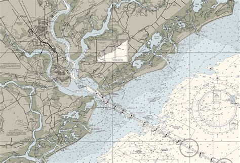 Charleston Harbor And Approaches Nautical Chart The Nautical Chart