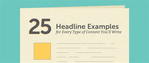 25 Headline Examples For Every Type Of Content Youll Write