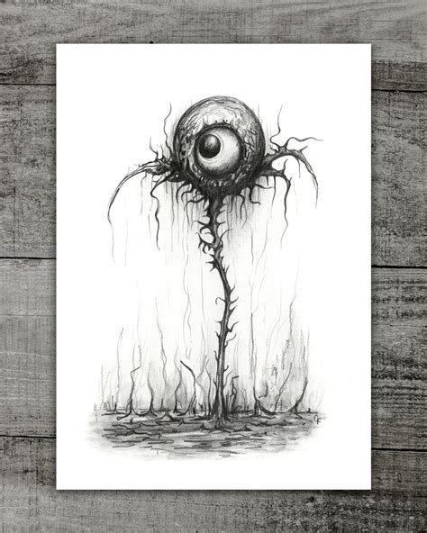 ORIGINAL Dark Art, Surrealism Drawing, Monster Sketch, Horror Halloween ...