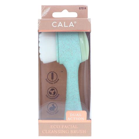 Cala Dual Action Facial Cleansing Brush Sage