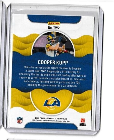 Panini Donruss Elite Cooper Kupp Title Waves Green Foil Tw Super