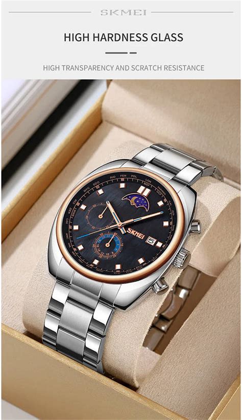 Skmei Stainless Steel Luxury Man Style Wrist Watch Relojes