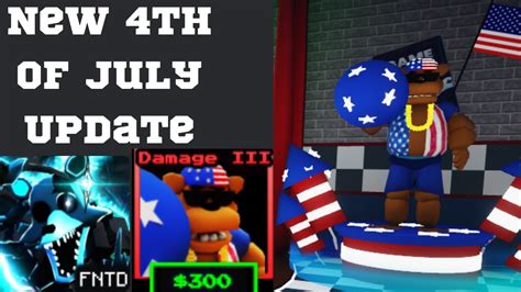 New Patriot Freddy 4th Of July Update Five Nights Tower Defense