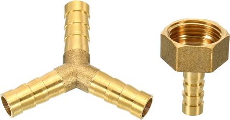 Meccanixity Brass Barb Hose Fitting 8mm Barbed G1 2 Female Air Water Pipe Connector Coupler