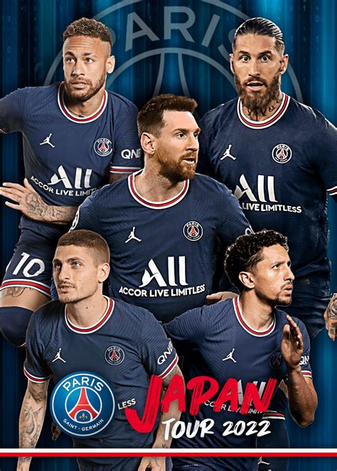 5 Players Graphic Nft Ver11 Paris Saint Germain Japan Tour 2022