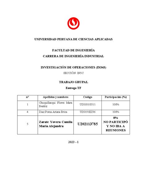 IOP1 2023 TF Trabajo Final Con Nota 19 Trabajo Fijo De IOP1