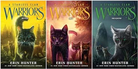 Warriors A Starless Clan Series 3 Books Set River Sky Shadow