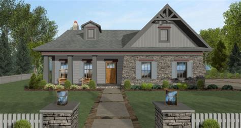 four-bedroom country house plan - Plan 9784