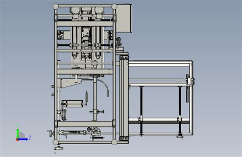 片式开箱机 纸箱折叠包装机 立式 3d图 机械设备 3d模型文件素材 Step 模型图纸下载 懒石网