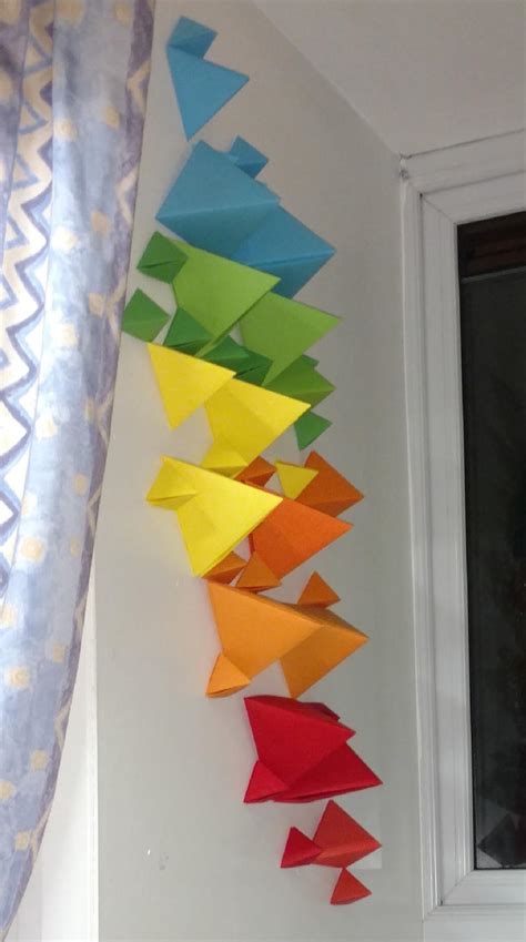 Origami Tetrahedron Wall Art | Declan Webb