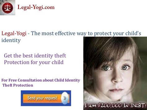 Identity Theft Of Children Help To Prevent Child Id Theft