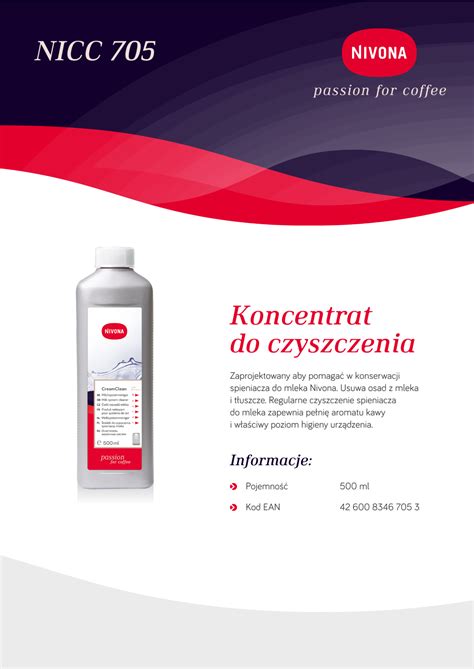 Koncentrat do czyszczenia NIVONA NICC 705 - Badrex