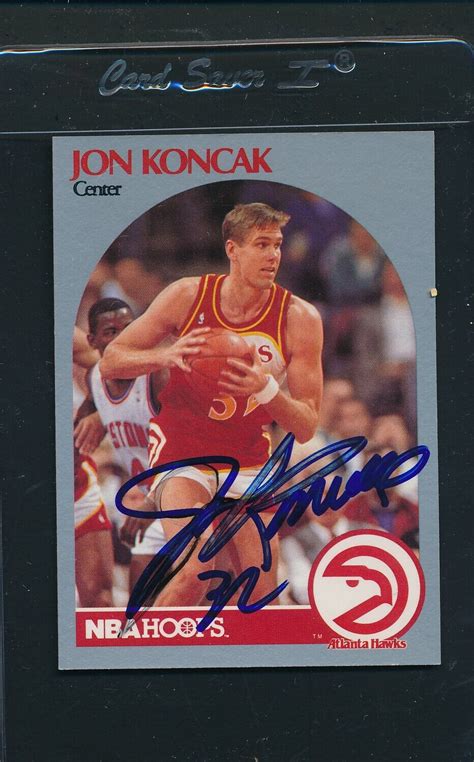 Hoops Jon Koncak Atlanta Hawks Signed Auto A Ebay