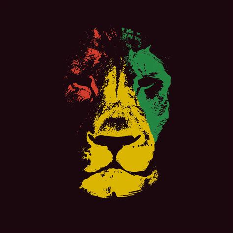 Rastafarian Lion Head Wall Art | Digital Art