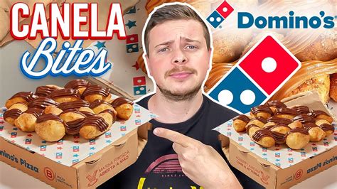 NOVA SOBREMESA DA DOMINOS PIZZA CANELA BITES OVOMALTINE YouTube