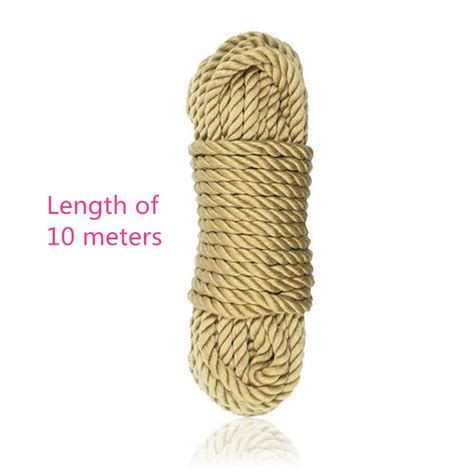 New Soft Faux Jute Cotton Shibari Bondage Rope Fetish 5m 10m Sex Slave