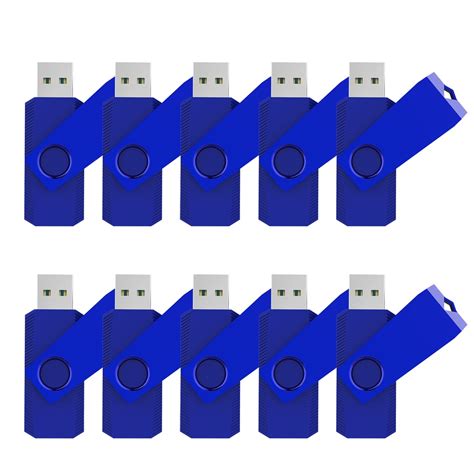 KOOTION 10PCS 4GB Bulk USB 2 0 Flash Drive Swivel Memory Stick Thumb