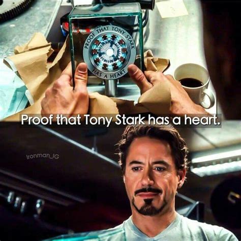 Proof That Tony Stark Has A Heart Marvel Superheroes Marvel Funny