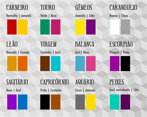 Qual A Cor Da Sorte De Cada Signo