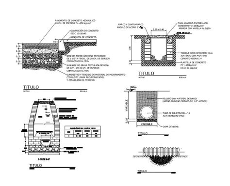 Chamber Structure Detail Section And Plan 2d View Layout File Cadbull