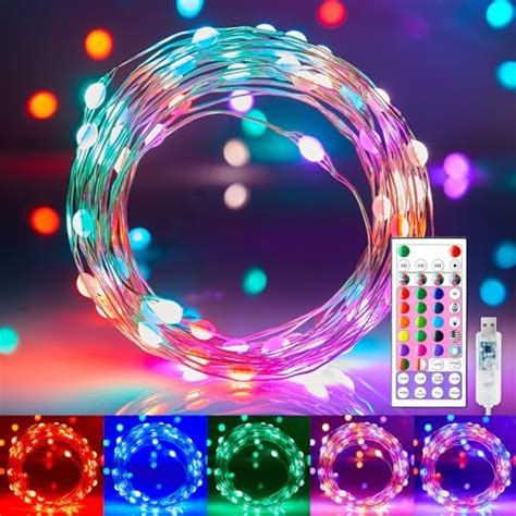 Minetom Fairy Lights Color Changing Colors Ft Led Fairy