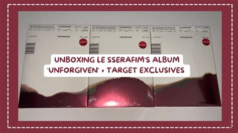 Unboxing Le Sserafim Album Unforgiven All Photobook Vers Target