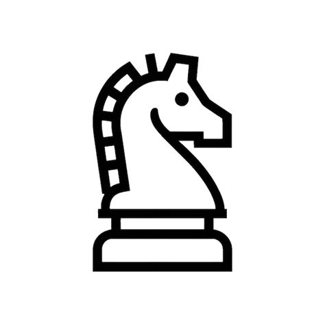 Premium Photo Chess Knight Graphic Icon Illustration With A Solid