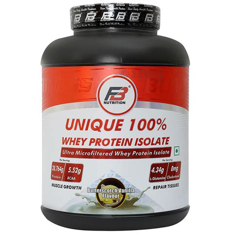 Fb Nutrition Unique Whey Protein Isolate Butterscotch Vanilla Buy