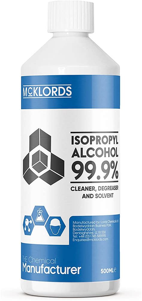 Mcklords Isopropanol 99 9 Pure All Purpose Rubbing Alcohol Disinfectant Household