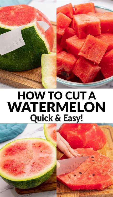 How To Cut A Watermelon Step By Step