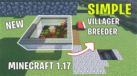 New Minecraft Villager Breeder Tutorial Youtube