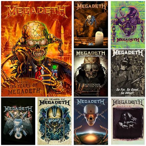 Megadeth Singer Poster Canvas Decorative Art And Wall Art Picture Print