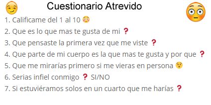 Test De Preguntas Hot Para Amigos