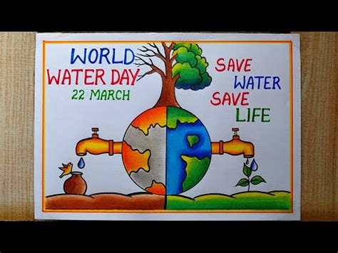 How to draw Save Environment Poster Drawing| Save water poster drawing| Save Earth Save Live drawing