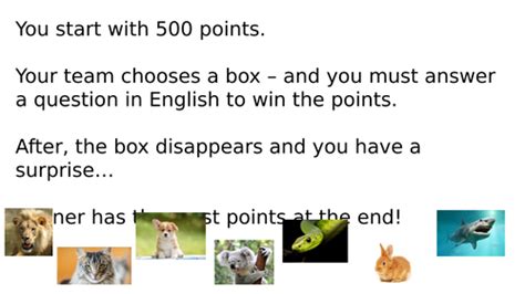 Revision Game | Teaching Resources