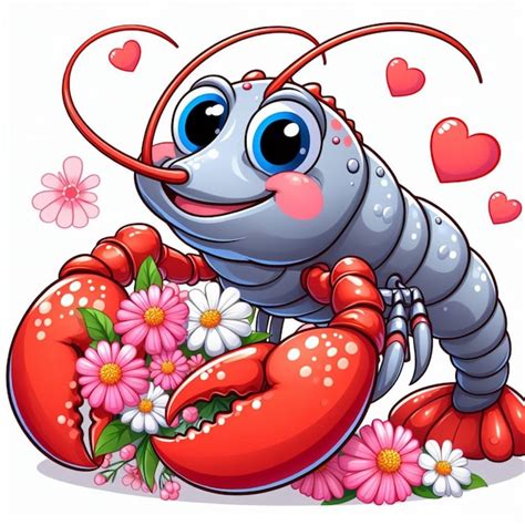 Lobster Vector Cartoon Illustration Premium AI Generated Vector