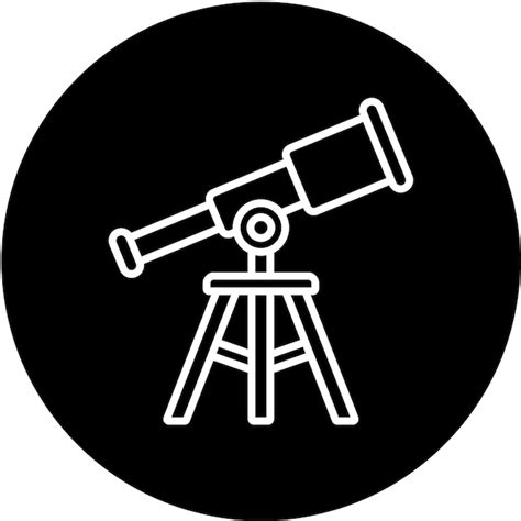 Premium Vector Telescope Icon Style