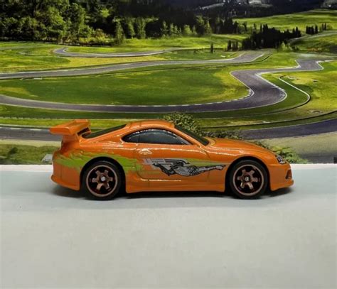 Hot Wheels Fast And Furious Toyota Supra Custom Real Rider Rubber Tyres