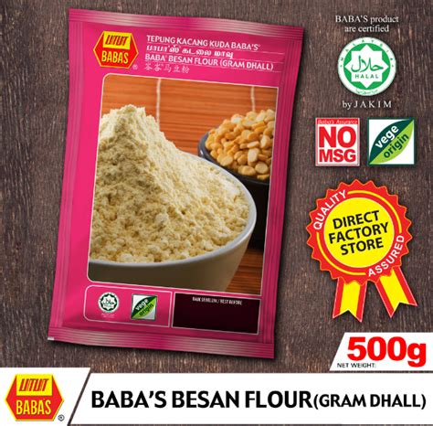 Babas Besan Flour 500gm Tepung Kacang Kuda Babas 500gm Lazada