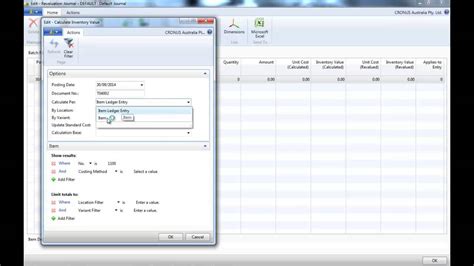 How To Use Dynamics NAV Item Revaluation YouTube