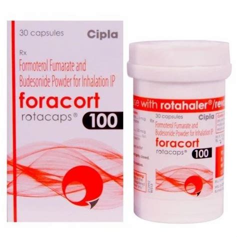 Formoterol Budesonide Rotacaps Foracort 100 Rotacap 30 Rotacaps In