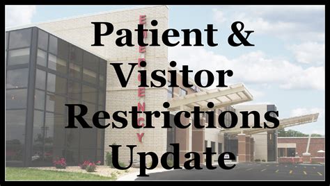 Patient Visitor Restrictions Update 9 16 21 Texas County Memorial