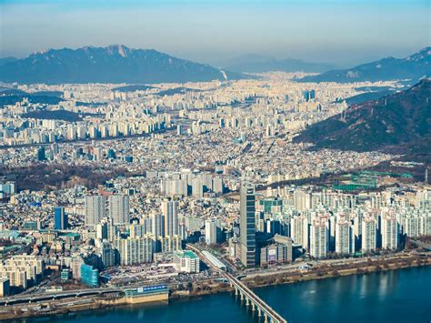 Aerial View Of Seoul City South Korea 2085921 Stock Photo At Vecteezy