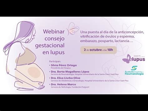 Webinar Consejo Gestacional En Lupus YouTube