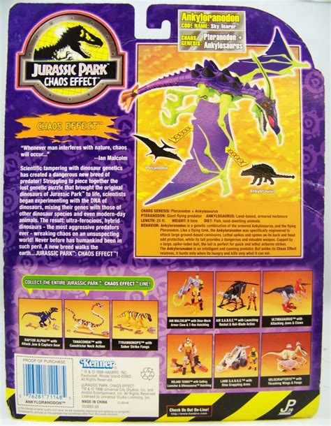 Jurassic Park Chaos Effect Kenner Ankyloranodon Mint On Card