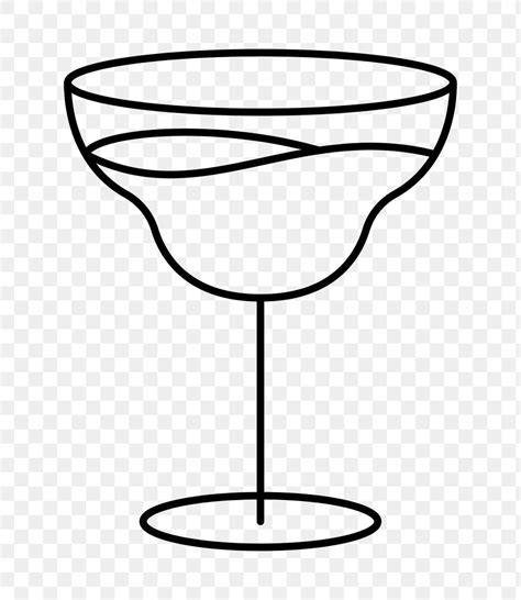 Margarita Glass Png Graphic Line Premium Png Sticker Rawpixel