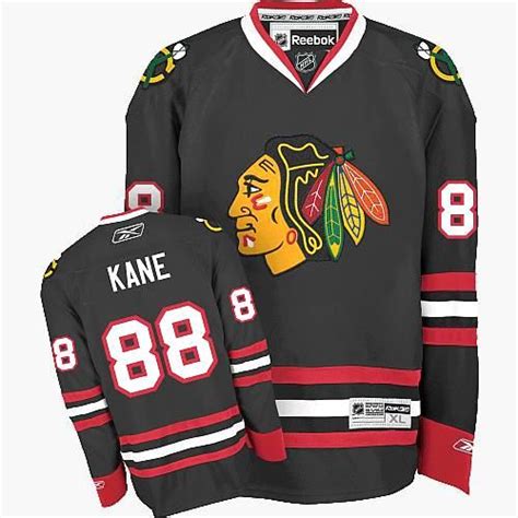 Chicago Blackhawks #88 Patrick Kane Authentic Black Third Reebok Jersey